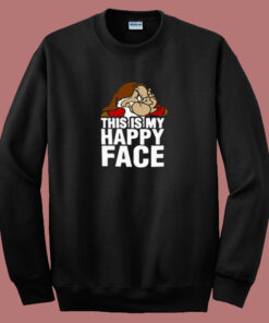 This Is My Happy Face Disney Grumpy 80s Sweatshirt This Is My Happy Face Disney Grumpy 80s Sweatshirt