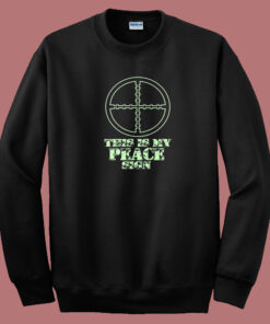 This Is My Peace Sign 80s Sweatshirt This Is My Peace Sign 80s Sweatshirt