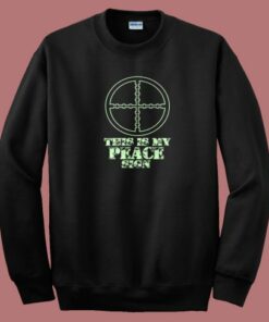 This Is My Peace Sign 80s Sweatshirt