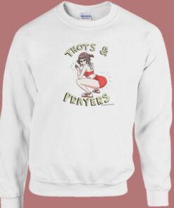 Thots And Prayers Plamondon Comics Sweatshirt 1 Thots And Prayers Plamondon Comics Sweatshirt 2