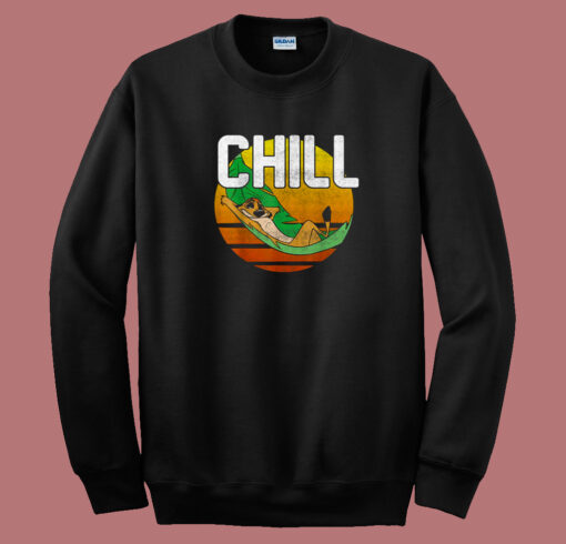 Timon Chill Leaf Hammock Vintage 80s Sweatshirt