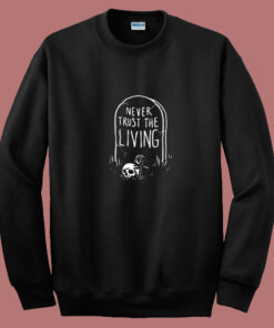 Tombstone Skull Graphic 80s Sweatshirt Tombstone Skull Graphic 80s Sweatshirt