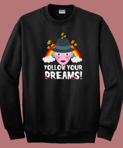 Top Follow Your Dreams 80s Sweatshirt Top Follow Your Dreams 80s Sweatshirt