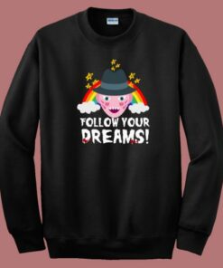 Top Follow Your Dreams 80s Sweatshirt Top Follow Your Dreams 80s Sweatshirt