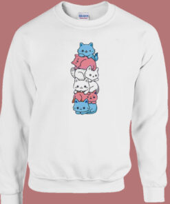 Transgender Cat Pride Sweatshirt Transgender Cat Pride Sweatshirt