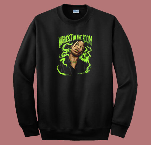 Travis Electric Green 80s Sweatshirt