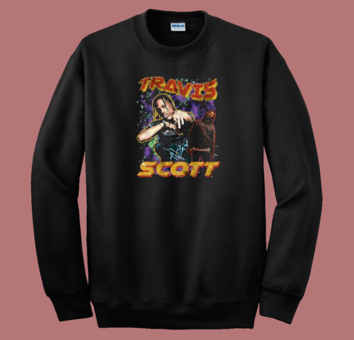 Travis Scott American Rapper 80s Sweatshirt