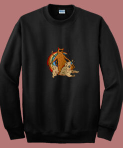 Trippy Space Cat 80s Sweatshirt Trippy Space Cat 80s Sweatshirt