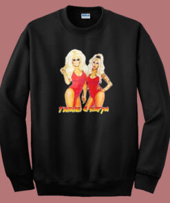 Trixie and Katya Swimsuit Sweatshirt Trixie and Katya Swimsuit Sweatshirt