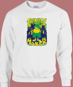Trouble Maker Graphic 80s Sweatshirt 1