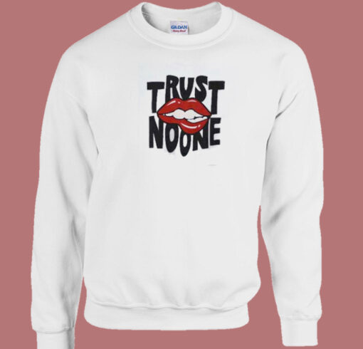 Trust No One Lips 80s Sweatshirt