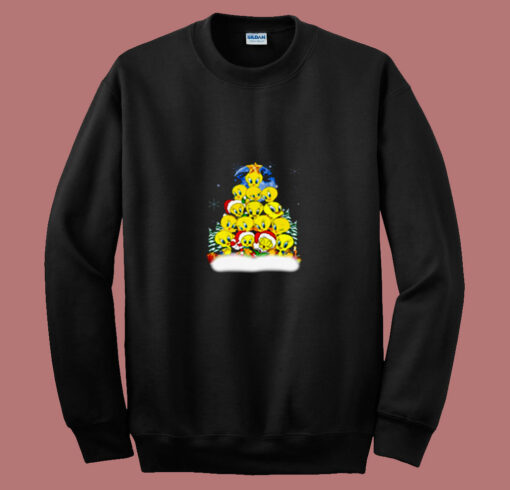 Tweety Christmas Tree Xmas 80s Sweatshirt