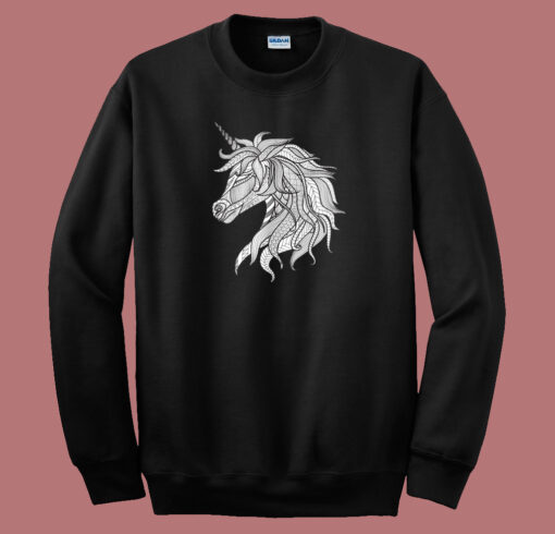 Unicorn Color Your Own 80s Sweatshirt