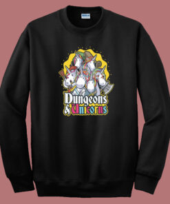 Unicorns Dungeon Funny 80s Sweatshirt Unicorns Dungeon Funny 80s Sweatshirt