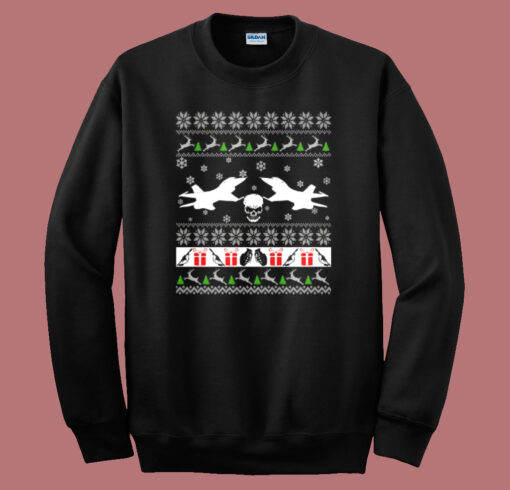 Us Army Aircraft Ugly Christmas Sweatshirt