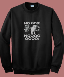 Us Michael Scott No God No 80s Sweatshirt Us Michael Scott No God No 80s Sweatshirt