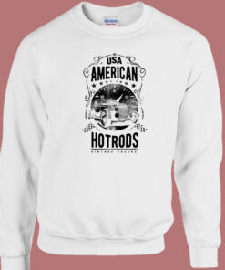 Usa American Hot Rods Vintage 80s Sweatshirt 1