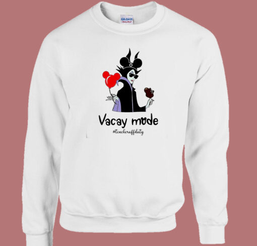 Vacay Mode Teacheroffduty 80s Sweatshirt