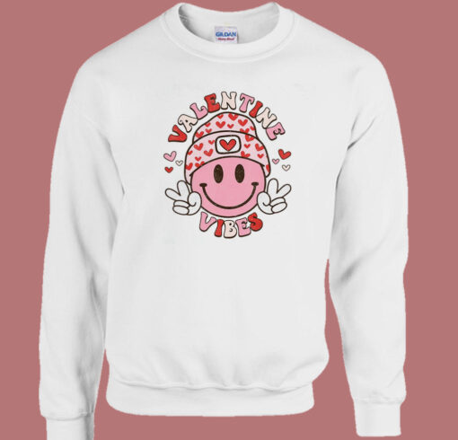 Valentine Vibes Smile Sweatshirt