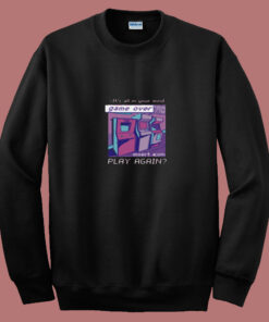 Vaporwave Game Over 80s Sweatshirt Vaporwave Game Over 80s Sweatshirt