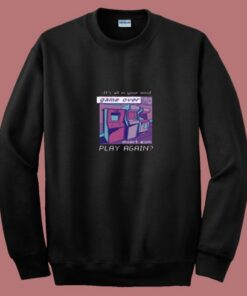 Vaporwave Game Over 80s Sweatshirt Vaporwave Game Over 80s Sweatshirt
