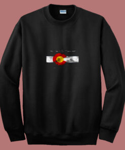 Vintage Colorado Skyline Flag 80s Sweatshirt Vintage Colorado Skyline Flag 80s Sweatshirt