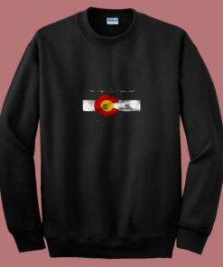 Vintage Colorado Skyline Flag 80s Sweatshirt Vintage Colorado Skyline Flag 80s Sweatshirt