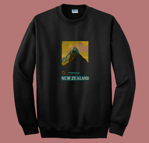 Vintage New Zealand Mitre Peak Mountain 80s Sweatshirt