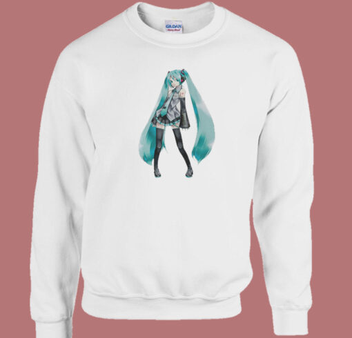 Vocaloid Miku Hatsune Funny 80s Sweatshirt