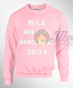 WIA Milano Barcelona 2034 Pink Sweatshirt 1