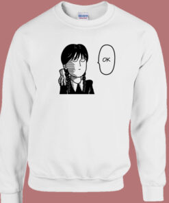 Wednesday The Impassive Girl Sweatshirt 1