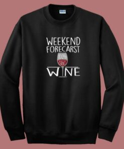 Weekend Forecast 100 Chance 80s Sweatshirt Weekend Forecast 100 Chance 80s Sweatshirt