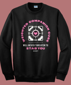 Weighted Companion Cube Sweatshirt Weighted Companion Cube Sweatshirt