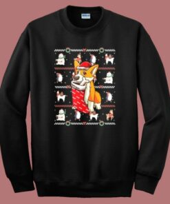 Welsh Corgi Dog Christmas Sweatshirt Welsh Corgi Dog Christmas Sweatshirt