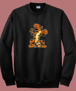 Winnie The Pooh Actio Tigger Cartoon 80s Sweatshirt Winnie The Pooh Actio Tigger Cartoon 80s Sweatshirt