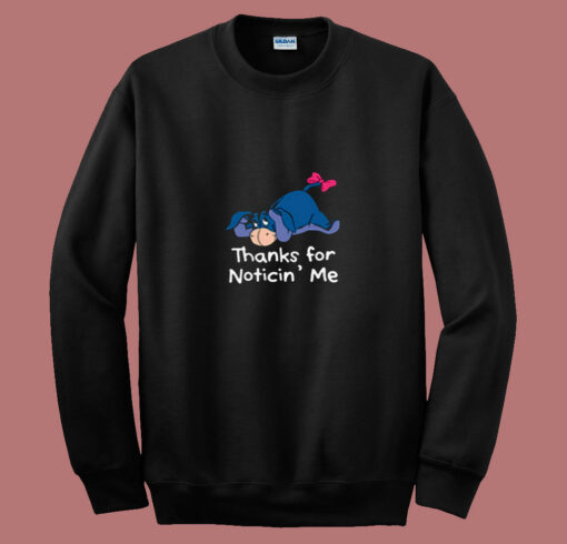 Winnie The Pooh Eeyore Quote 80s Sweatshirt