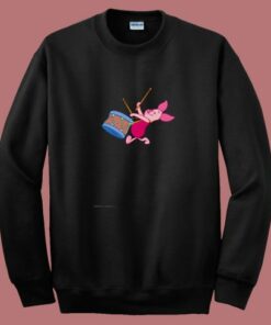 Winnie The Pooh Piglet 80s Sweatshirt Winnie The Pooh Piglet 80s Sweatshirt