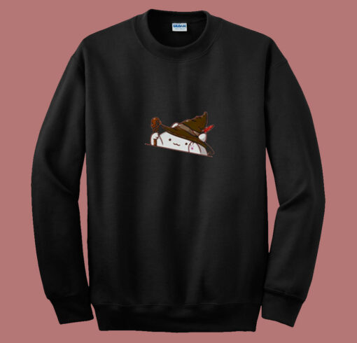 Wizard Bongo Cat 80s Sweatshirt