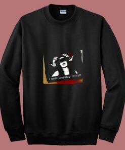 Women I Only Worship Myself 80s Sweatshirt Women I Only Worship Myself 80s Sweatshirt