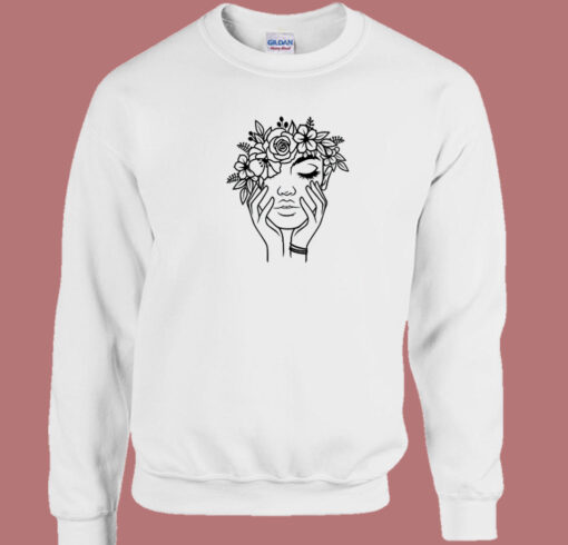 Women Power Floral 80s Sweatshirt