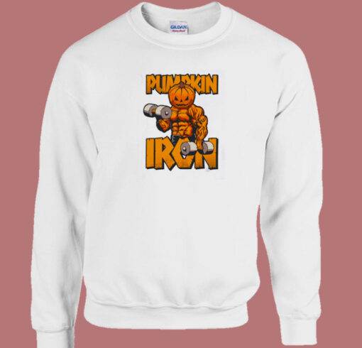 Workout Pumpkin Iron 80s Sweatshirt