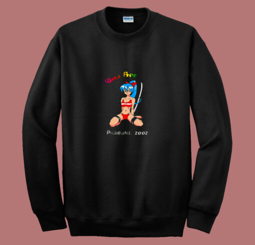 World Anime Expo Philadelphia 2002 80s Sweatshirt