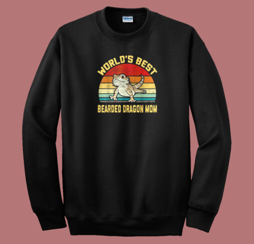 Worlds Best Bearded Dragon Mom Sweatshirt On Sale