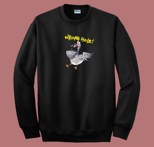 Wrong Hole Anesthesia 80s Sweatshirt