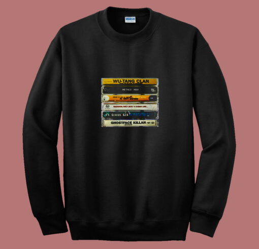 Wu Tang Clan Hip Hop Cassette Tape 80s Sweatshirt