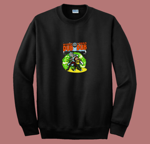 Wubba Lubba Batman Robin Comic Parody 80s Sweatshirt