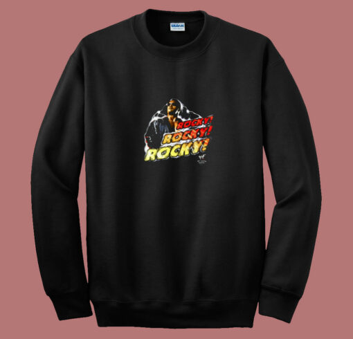 Wwf Rocky The Rock The Peoples Chant 80s Sweatshirt