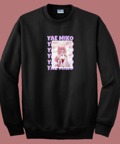 Yae Miko Meme 80s Sweatshirt Yae Miko Meme 80s Sweatshirt