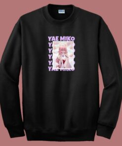 Yae Miko Meme 80s Sweatshirt Yae Miko Meme 80s Sweatshirt