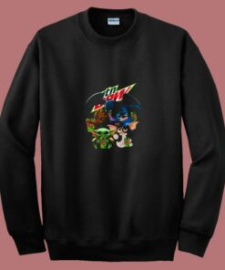 Yoda Baby Groot And Toothless Stitch Gizmo 80s Sweatshirt Yoda Baby Groot And Toothless Stitch Gizmo 80s Sweatshirt